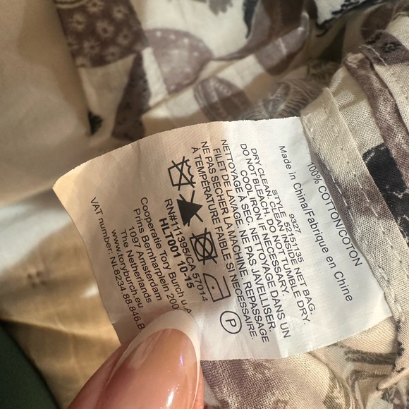 Tory Burch Floral Cotton Tunic Size 8 - Picture 7 of 7